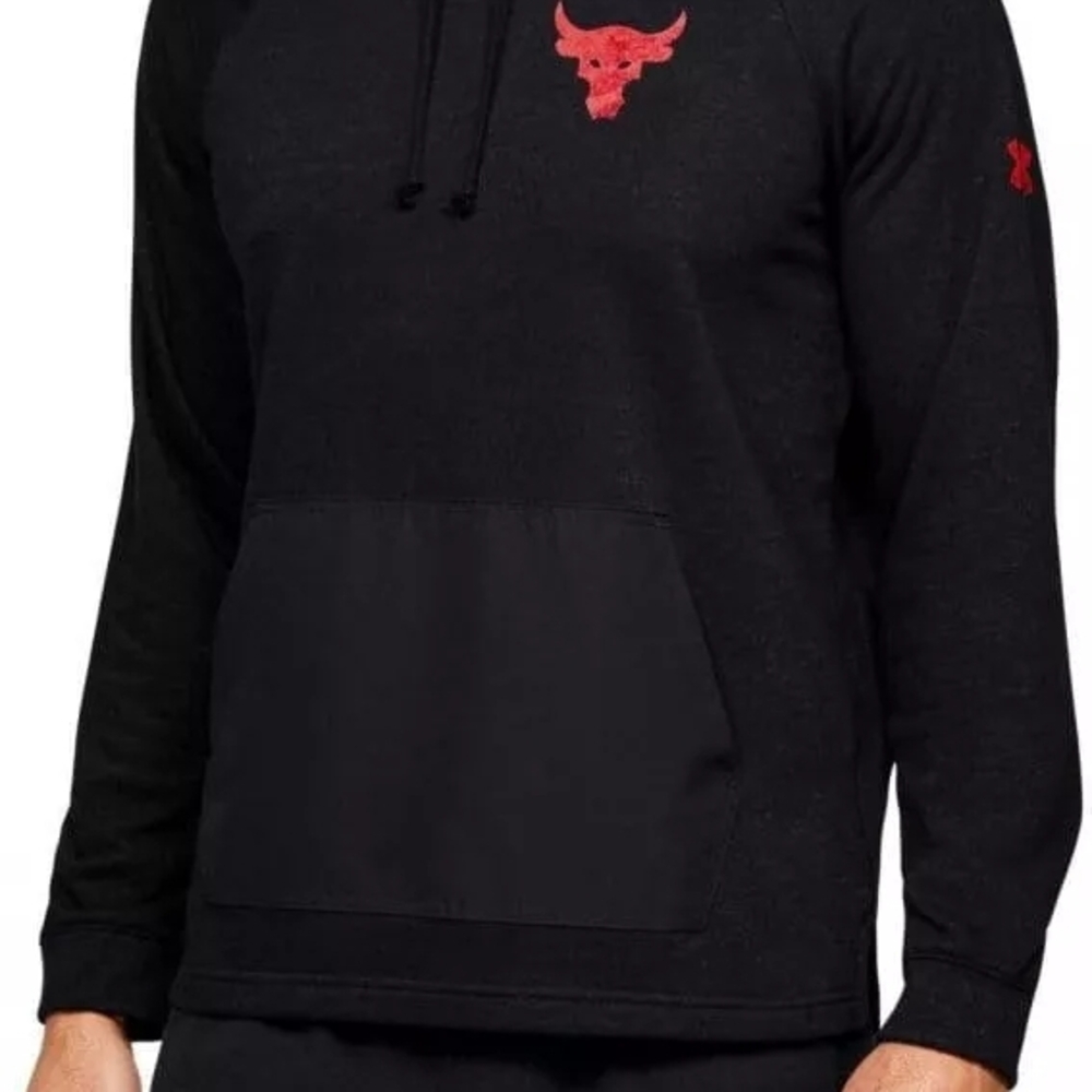 Men's Black Hoodie with Red Bull Logo